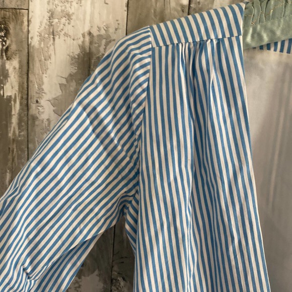 J. Crew Wrap dress in striped cotton poplin 00 - Picture 2 of 7